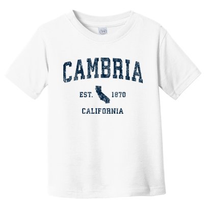 Cambria California Ca Vintage Sports Toddler T-Shirt