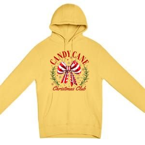 Candy Cane Christmas Club Merry Christmas Premium Pullover Hoodie