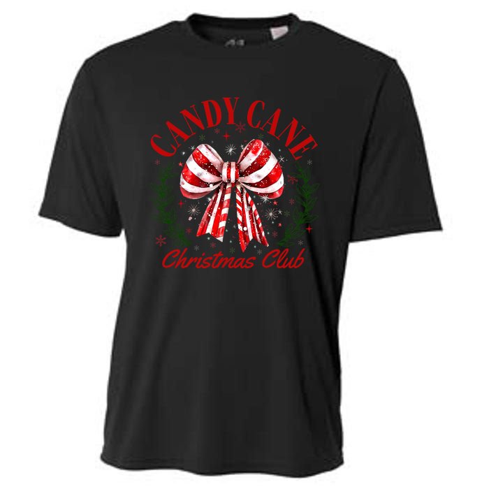 Candy Cane Christmas Club Merry Christmas Cooling Performance Crew T-Shirt