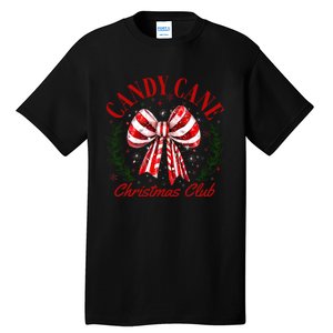 Candy Cane Christmas Club Merry Christmas Tall T-Shirt