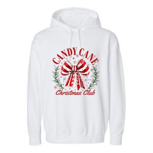 Candy Cane Christmas Club Merry Christmas Garment-Dyed Fleece Hoodie