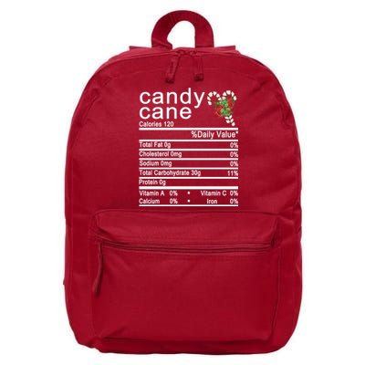 Candy Cane 16 in Basic Backpack