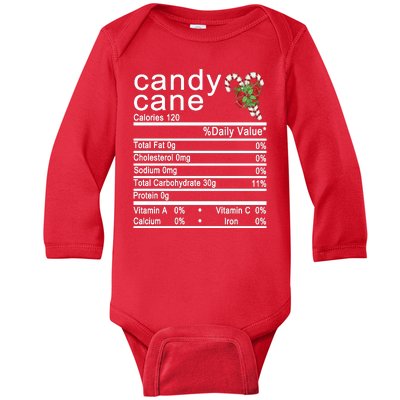 Candy Cane Baby Long Sleeve Bodysuit