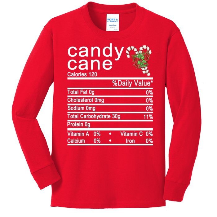 Candy Cane Kids Long Sleeve Shirt