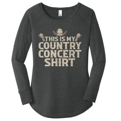 Cool Country Concert For Men Women Country Music Lover Women's Perfect Tri Tunic Long Sleeve Shirt