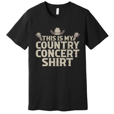 Cool Country Concert For Men Women Country Music Lover Premium T-Shirt