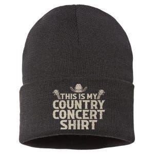 Cool Country Concert For Men Women Country Music Lover Sustainable Knit Beanie