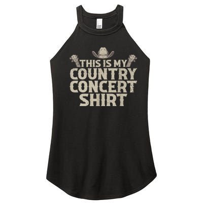 Cool Country Concert For Men Women Country Music Lover Women’s Perfect Tri Rocker Tank