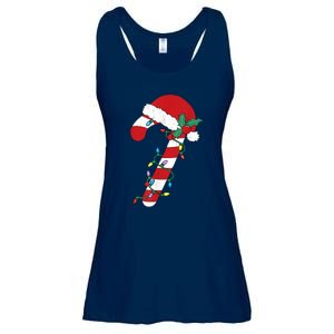 Cute Christmas Candy Cane Santa Hat Xmas Gift Ladies Essential Flowy Tank