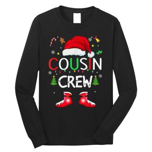 Cousin crew Christmas family squad Naughty matching santa Long Sleeve Shirt