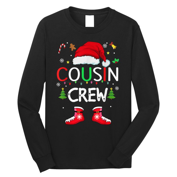 Cousin crew Christmas family squad Naughty matching santa Long Sleeve Shirt