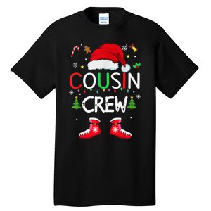 Cousin crew Christmas family squad Naughty matching santa Tall T-Shirt