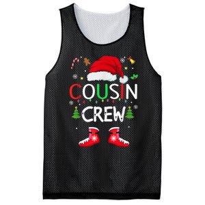 Cousin crew Christmas family squad Naughty matching santa Mesh Reversible Basketball Jersey Tank