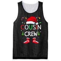 Cousin crew Christmas family squad Naughty matching santa Mesh Reversible Basketball Jersey Tank