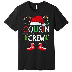 Cousin crew Christmas family squad Naughty matching santa Premium T-Shirt