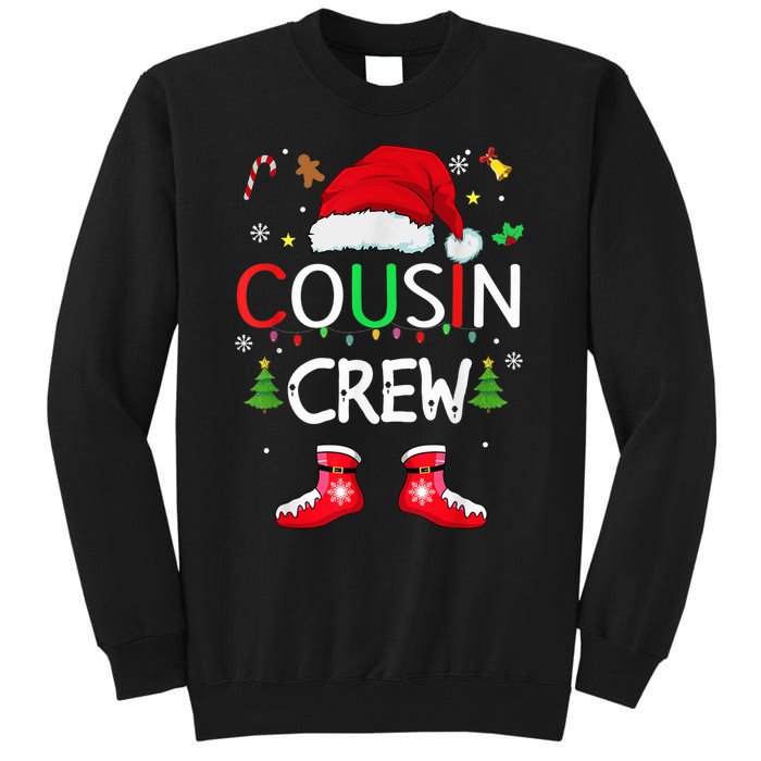 Cousin crew Christmas family squad Naughty matching santa Tall Sweatshirt