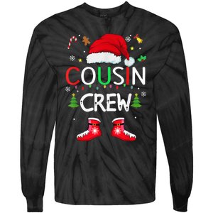 Cousin crew Christmas family squad Naughty matching santa Tie-Dye Long Sleeve Shirt