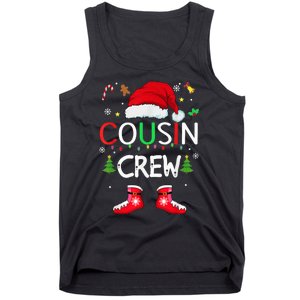 Cousin crew Christmas family squad Naughty matching santa Tank Top