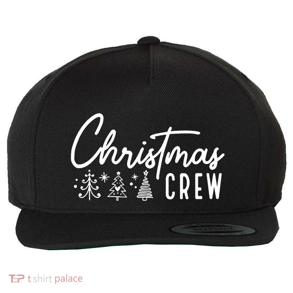 Christmas Crew Christmas Squad Wool Snapback Cap