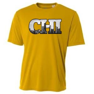 Chi Chicago City Skyline Of Downtown Chicago Illinois Cooling Performance Crew T-Shirt