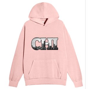 Chi Chicago City Skyline Of Downtown Chicago Illinois Urban Pullover Hoodie