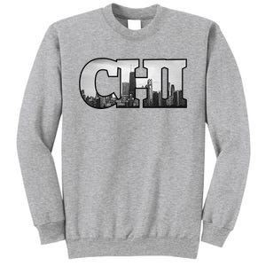 Chi Chicago City Skyline Of Downtown Chicago Illinois Sweatshirt