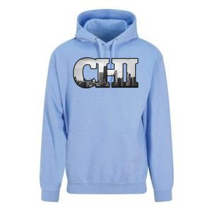 Chi Chicago City Skyline Of Downtown Chicago Illinois Unisex Surf Hoodie