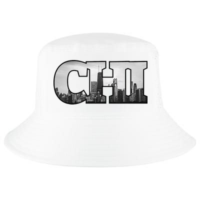 Chi Chicago City Skyline Of Downtown Chicago Illinois Cool Comfort Performance Bucket Hat