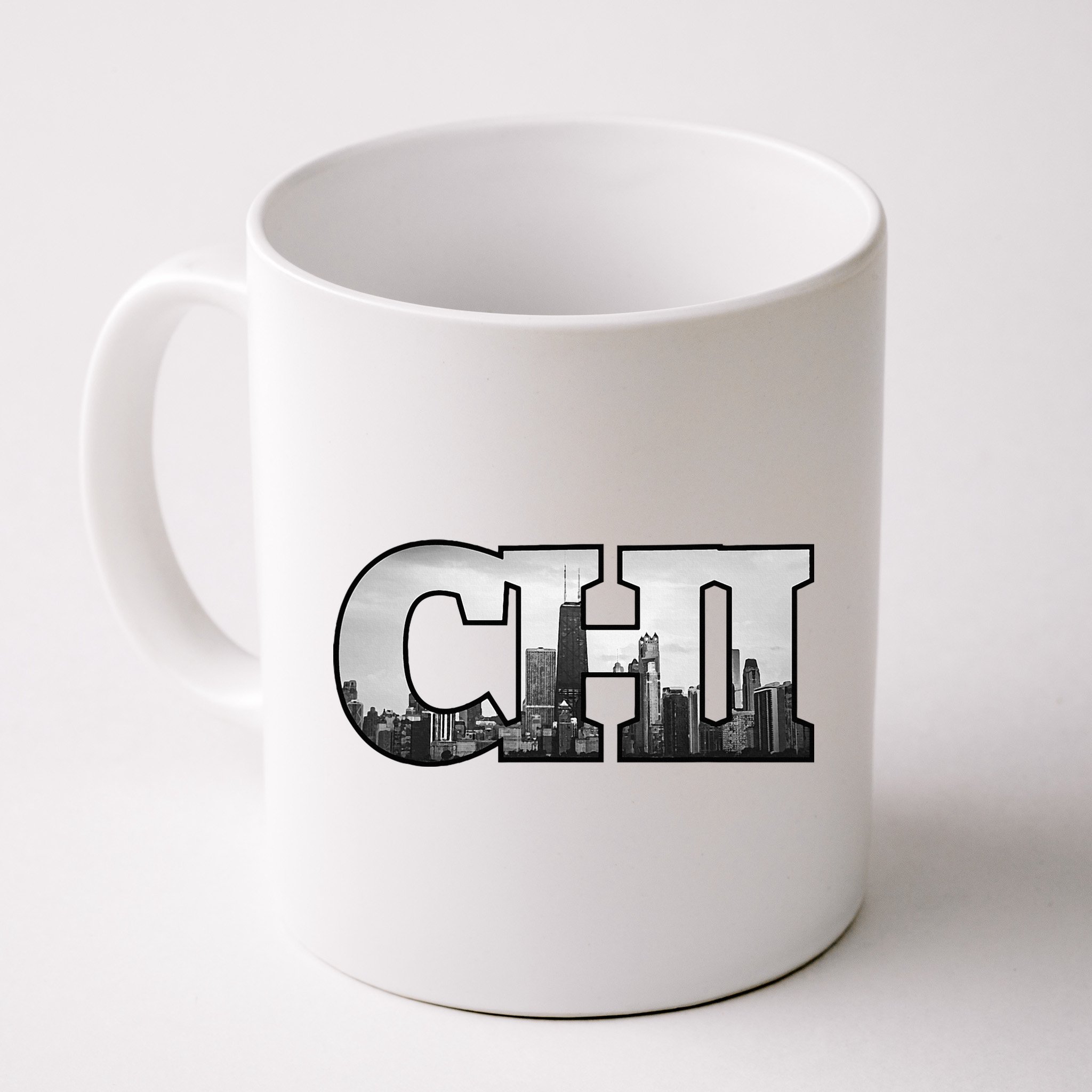 Chi Chicago City Skyline Of Downtown Chicago Illinois Mug