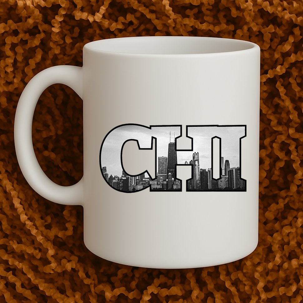 Chi Chicago City Skyline Of Downtown Chicago Illinois Mug