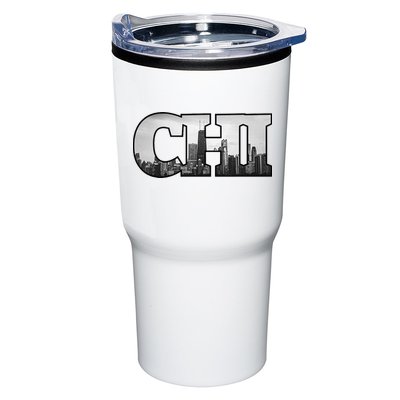 Chi Chicago City Skyline Of Downtown Chicago Illinois Tumbler