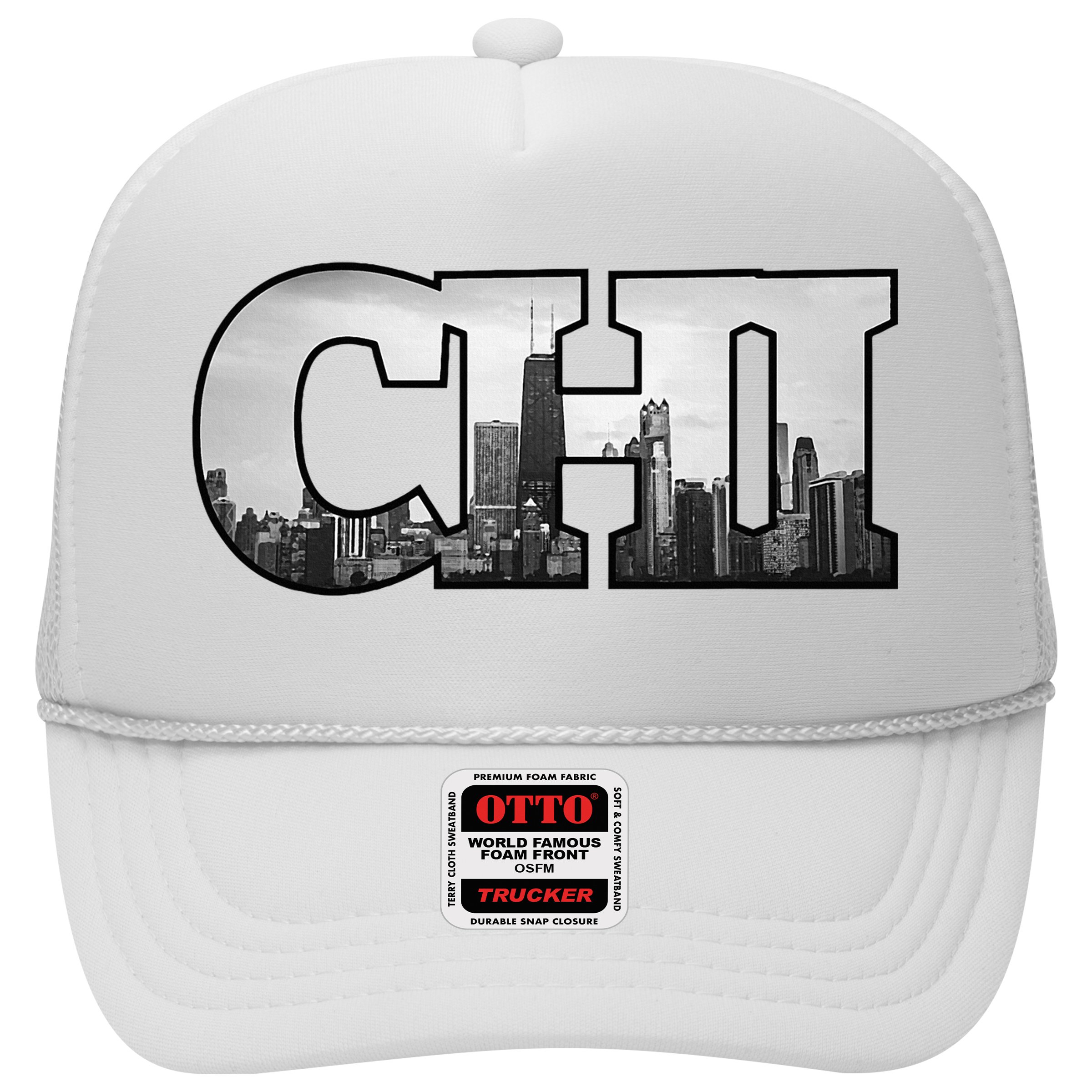Chi Chicago City Skyline Of Downtown Chicago Illinois Hat