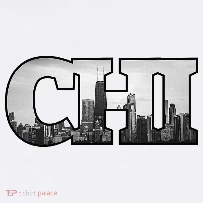 Chi Chicago City Skyline Of Downtown Chicago Illinois Tank Top