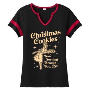 Christmas Cookies Ladies Halftime Notch Neck Tee