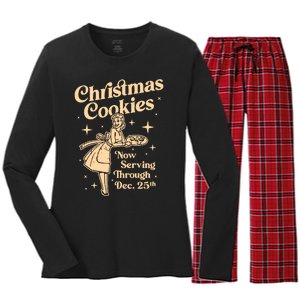 Christmas Cookies Women's Long Sleeve Flannel Pajama Set 