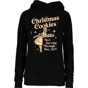 Christmas Cookies Womens Funnel Neck Pullover Hood