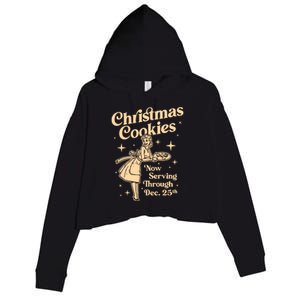 Christmas Cookies Crop Fleece Hoodie