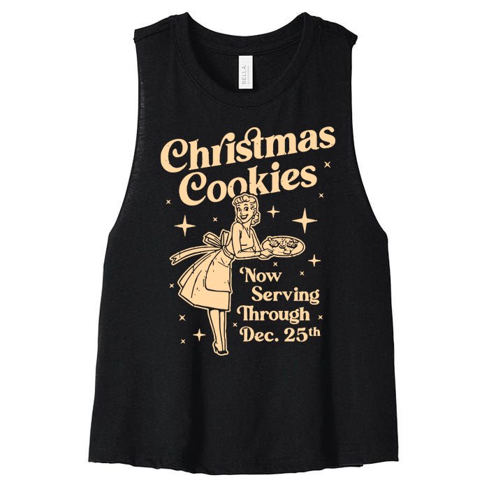 Christmas Cookies Women's Racerback Cropped Tank