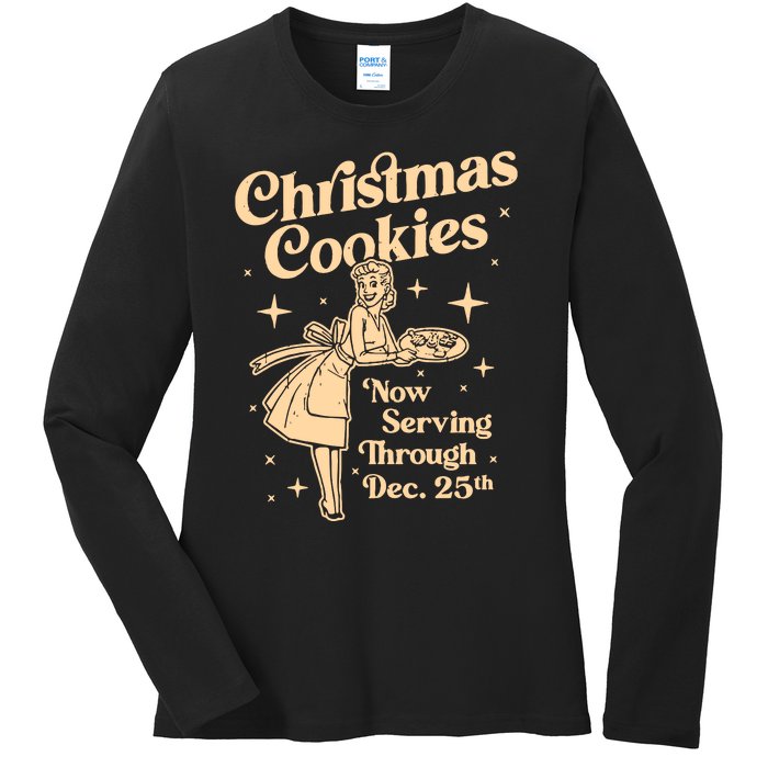 Christmas Cookies Ladies Long Sleeve Shirt