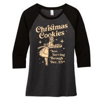 Christmas Cookies Women's Tri-Blend 3/4-Sleeve Raglan Shirt