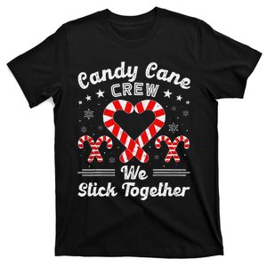 Christmas Candy Cane Heart Crew Family Matching Pajamas Gift T-Shirt