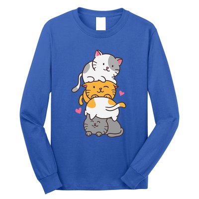 Cat Cats Cute Kitty Pile Anime Kawaii Neko Long Sleeve Shirt