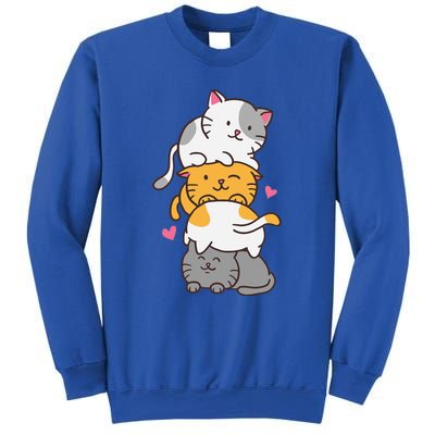 Cat Cats Cute Kitty Pile Anime Kawaii Neko Sweatshirt