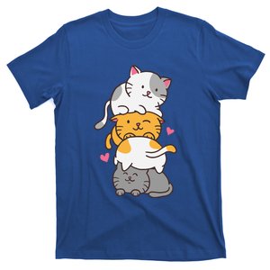 Cat Cats Cute Kitty Pile Anime Kawaii Neko T-Shirt