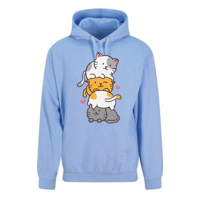 Cat Cats Cute Kitty Pile Anime Kawaii Neko Unisex Surf Hoodie