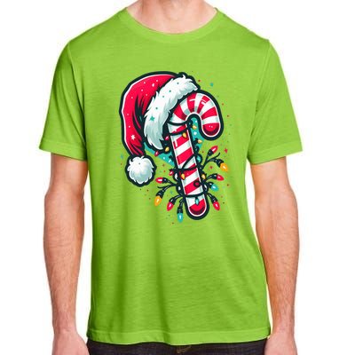 Candy Cane Crew Christmas Lights Family Matching Xmas  Adult ChromaSoft Performance T-Shirt