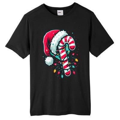 Candy Cane Crew Christmas Lights Family Matching Xmas  Tall Fusion ChromaSoft Performance T-Shirt