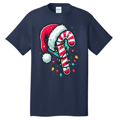 Candy Cane Crew Christmas Lights Family Matching Xmas  Tall T-Shirt