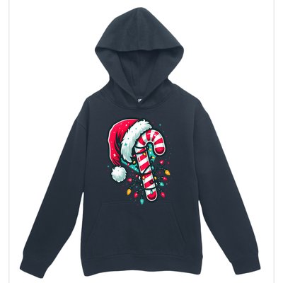 Candy Cane Crew Christmas Lights Family Matching Xmas  Urban Pullover Hoodie