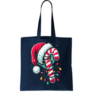 Candy Cane Crew Christmas Lights Family Matching Xmas  Tote Bag